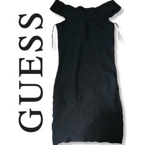 Guess Black Stretch Bandage Dress